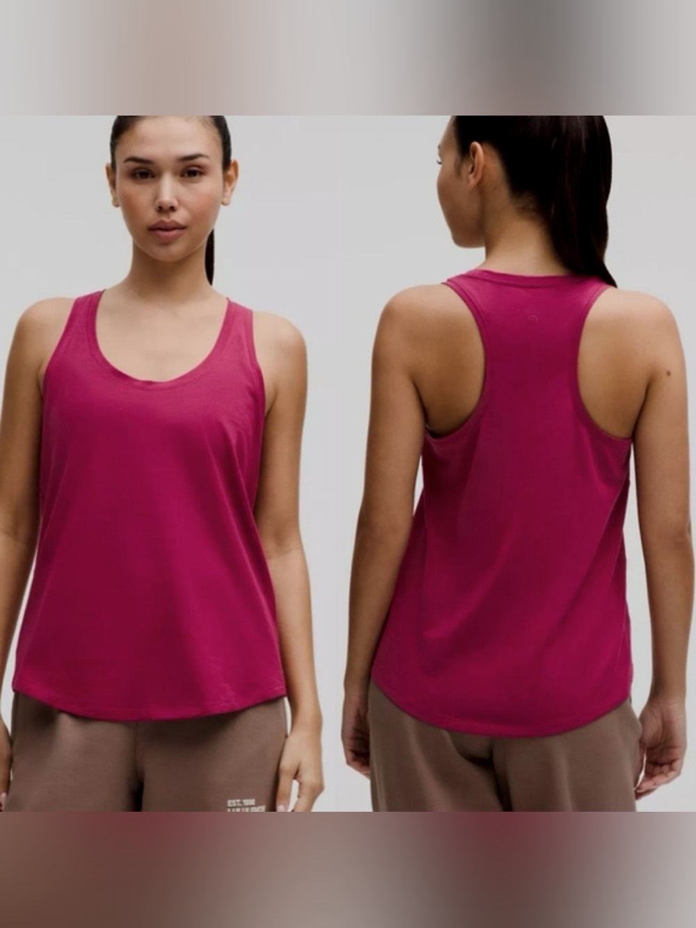 Lululemon Love Tank Color Magenta Smoke 10
